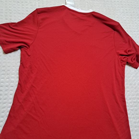 Adidas  Red Jerseys Soccer Men Size L New - Picture 5 of 8